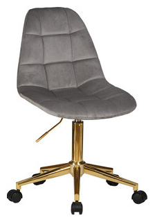 Офисное кресло для персонала Dobrin DIANA LM 9800 Gold серый велюр (MJ9 75) D0000000000000004490