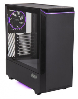 Корпус для ПК Hiper PB81 черный без БП ATX 4x120mm 2xUSB2 0 2xUSB3 audio bott PSU
