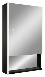 Зеркало шкаф Reflection Box Black 60х80 подсветка  сенсор черный (RF2421BL) RF2421BL
