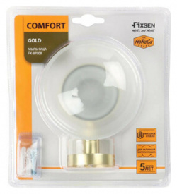 Мыльница Fixsen Comfort Gold золото сатин/стекло матовое (FX 87008) FX 87008
