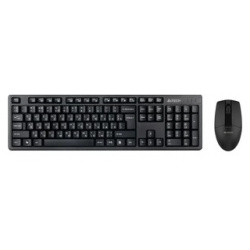 Комплект (клавиатура+мышь) беспроводной A4Tech 3330N black (USB  Multimedia 1200dpi) (3330N)