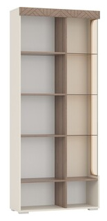 Шкаф 2 х дверный со стеклом Гранд Кволити 6 87001 (ВЕНА) / Кашемир Серый Ясень шимо темный МДФ (ML876879578) ML876879578