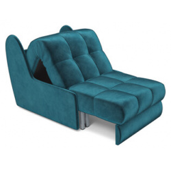 Кресло кровать Mebel Ars Барон №2 (бархат сине зеленый STAR VELVET 43 BLACK GREEN) M3 10 2