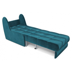 Кресло кровать Mebel Ars Барон №2 (бархат сине зеленый STAR VELVET 43 BLACK GREEN) M3 10 2