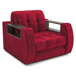 Кресло кровать Mebel Ars Барон №3 (бархат красный STAR VELVET 3 DARK RED) M3 13 1