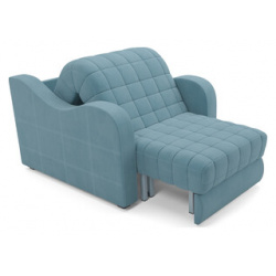 Кресло кровать Mebel Ars Барон №4 (голубой Luna 089) M3 14 12