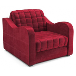 Кресло кровать Mebel Ars Барон №4 (бархат красный STAR VELVET 3 DARK RED) M3 14 1