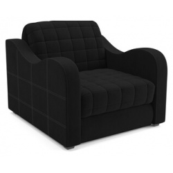 Кресло кровать Mebel Ars Барон №4 (велюр черный HB 178 17) M3 14 9