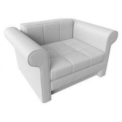 Кресло кровать АртМебель Берли экокожа белый 101291