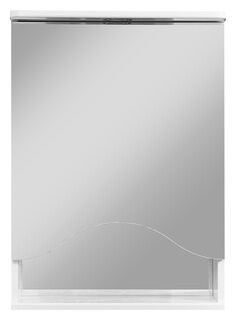 Зеркало шкаф Stella Polar Лиана 50 с подсветкой  правый белый (SP 00000036) SP 00000036