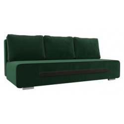 Прямой диван АртМебель Приам велюр зеленый 107397