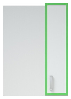 Зеркало шкаф Corozo Спектр 50 зеленый/белый (SD 00000685) SD 00000685