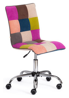 Компьютерное кресло TetChair ZERO (спектр) ткань  флок цветной 15370