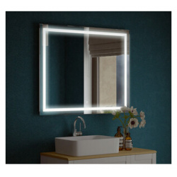Зеркало Corozo Барго 80х60 подсветка  сенсор белое (SD 00001117) SD 00001117