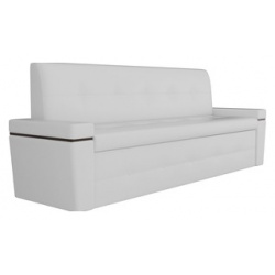 Кухонный диван Мебелико Деметра эко кожа (белый) 28625