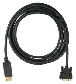 Кабель аудио видео Buro 1 1v DisplayPort (m)/VGA (m) 3м  Позолоченные контакты черный (BHP DPP_VGA 3) BHP 3
