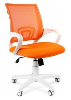 Офисное кресло Chairman 696 белый пластик TW 16/TW 66 оранжевый 