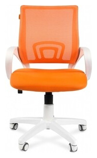 Офисное кресло Chairman 696 белый пластик TW 16/TW 66 оранжевый