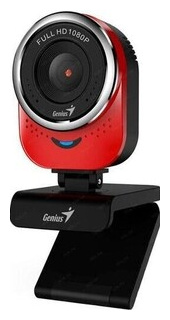 Веб камера Genius QCam 6000  угол обзора 90гр по вертикали вращение на 360гр встроенный микрофон 1080P полный HD 30 кад (32200002408) 32200002408