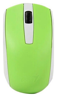 Мышь Genius ECO 8100 зеленая (Green)  2 4GHz BlueEye 800 1600 dpi аккумулятор NiMH new package 31030010414