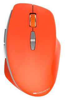 Мышь Canyon 2 4 GHz Wireless mouse  with 7 buttons DPI 800/1200/1600 Battery:AAA*2pcs Red 72*117*41mm 0 075kg (CNS CMSW21R) CNS CMSW21R