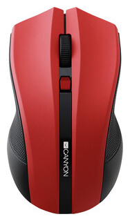 Мышь Canyon MW 5 2 4GHz wireless Optical Mouse with 4 buttons  DPI 800/1200/1600 Red 122*69*40mm 0 067kg (CNE CMSW05R) CNE CMSW05R