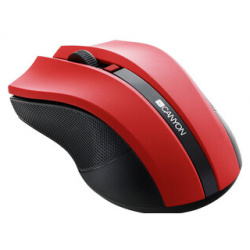Мышь Canyon MW 5 2 4GHz wireless Optical Mouse with 4 buttons  DPI 800/1200/1600 Red 122*69*40mm 0 067kg (CNE CMSW05R) CNE CMSW05R
