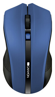 Мышь Canyon MW 5 2 4GHz wireless Optical Mouse with 4 buttons  DPI 800/1200/1600 Blue 122*69*40mm 0 067kg (CNE CMSW05BL) CNE CMSW05BL