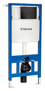 Инсталляция для унитаза Vincea VIS 601 с черной матовой клавишей + VFP 002MB К