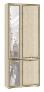 Шкаф комбинированный с зеркалом Ника Ливорно ЛШ 9 дуб сонома 