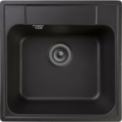 Кухонная мойка GranFest Quarz GF Z48 черная 48 черный