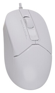 Мышь A4Tech Fstyler FM12 белый оптическая (1200dpi) USB (3but)  WHITE