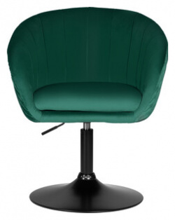 Кресло дизайнерское Dobrin EDISON BLACK LM 8600_BlackBase зеленый велюр (1922 9) D0000000000000011757