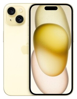 Смартфон Apple iPhone 15 128Gb A3092 2Sim желтый MV9L3CH/A