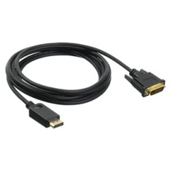 Кабель аудио видео Buro 1 1v DisplayPort (m)/DVI D (Dual Link) (m) 3м  Позолоченные контакты черный (BHP DPP_DVI 3) BHP 3