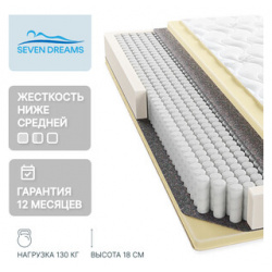 Матрас Seven dreams Foam lux 190 на 140 см (415428) 415428