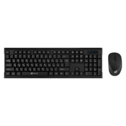 Комплект (клавиатура+мышь) беспроводной Oklick 230M клавиатура:черный  мышь:черный USB беспроводная (412900) 412900