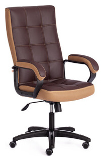 Офисное кресло TetChair TRENDY (22) кож/зам/ткань  коричневый/бронзовый 36 36/21 19516