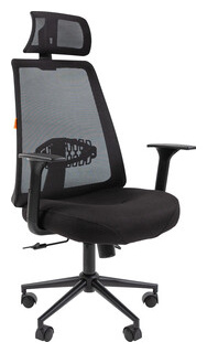 Офисное кресло Chairman 535 Россия BLACK ткань черный/черный (00 07142313) 00 07142313