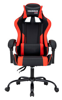 Офисное кресло Chairman CH41 экокожа  черно красный (00 07145959) 00 07145959