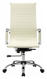 Кресло офисное Brabix Energy EX 509 рециклированная кожа хром бежевое (531166) 531166