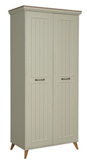 Шкаф для одежды ОЛМЕКО 61 03 Бэлла (2 х дверный) (белый/небула) (ML876880531) ML876880531