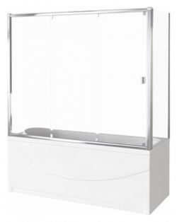 Шторка для ванны Good Door Screen WTW+SP 120х75х140 прозрачная  хром ПД00099 + ПД00104