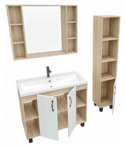 Мебель для ванной Grossman Флай 100х45 Фостер 100  белый/дуб сонома