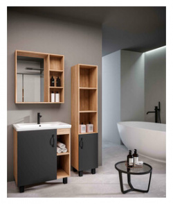 Мебель для ванной Grossman Флай 70х46 Фостер 70  серый/дуб сонома