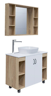 Мебель для ванной Grossman Флай 100х45 GR 3019  белый/дуб сонома
