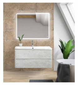 Мебель для ванной BelBagno Albano 120 подвесная  Cemento Verona Grigio Коллекция