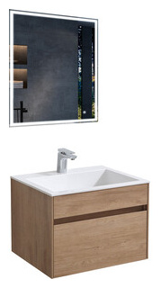 Мебель для ванной Vincea Chiara 60х48 N Oak  белая раковина