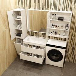 Мебель для ванной Style line Бергамо мини 80х35 Люкс Plus подвесная  белая