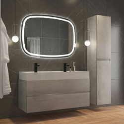Мебель для ванной Cezares Molveno 46 120х46 с двойной раковиной  Legno Grigio